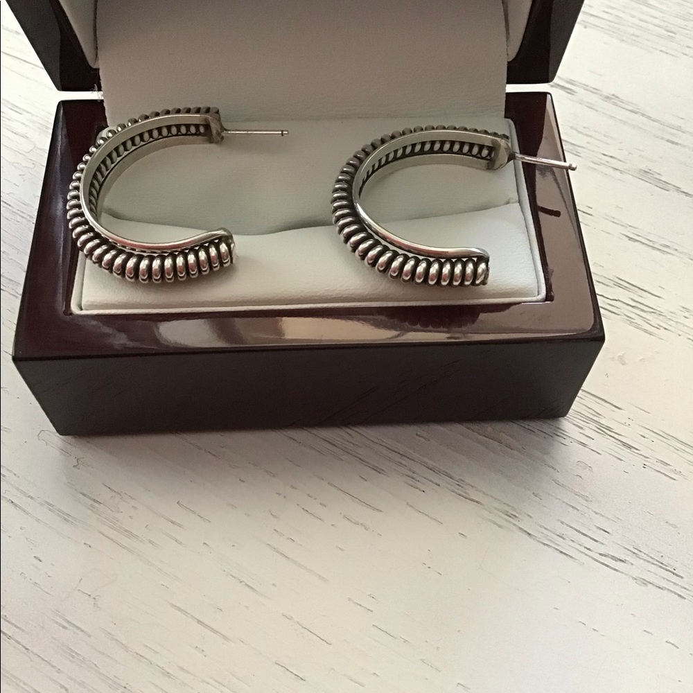 Silver earrings